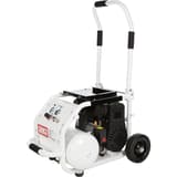 Compresseur SENCO AC32024 discret sans huile SENCO — Compresseur SENCO AC32024 sans huile de trois quarts sur son chariot télescopique, sans enrouleur