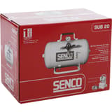 Cuve additionnelle SENCO SUB20 - 20 l SENCO — Cuve additionnelle SENCO SUB20 20 l dans son carton rouge fermé, réservoir gris imprimé sur la face
