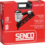 Cloueur pneumatique FINISHPRO 42XP ,5 mm DUAL/RESTR SENCO — Cloueur SENCO FinishPro 42XP 32-63,5 mm dans son carton rouge à poignée noire, garantie 5 ans