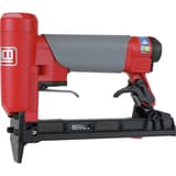 Agrafeuse pneumatique SFT10XP C SENCO — Agrafeuse SENCO SFT10XP C 4-16 mm de profil côté logo, corps rouge, gâchette et sécurité noires