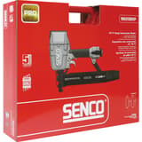 Agrafeuse pneumatique NS20BXP SENCO — Agrafeuse SENCO NS20BXP 25-50 mm dans son carton rouge Xtreme Pro Series à poignée découpée