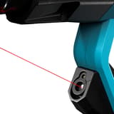 Pistolet à air chaud 2 000 W H-250 NOVUS — NOVUS pistolet à air chaud H-250 — gros plan sur le capteur infrarouge en marche