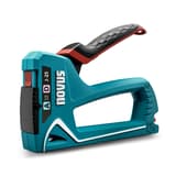 Agrafeuse manuelle J-25 NOVUS — NOVUS agrafeuse manuelle J-25 — corps turquoise, agrafes A et D de 4 à 10 mm, poignée noire