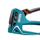 Agrafeuse manuelle J-25 NOVUS — NOVUS agrafeuse manuelle J-25 — gros plan sur le sélecteur de force de frappe