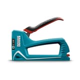 Agrafeuse manuelle J-13 NOVUS — NOVUS agrafeuse manuelle J-13 — profil gauche levier relevé, marquage A 4-10 mm sur le magasin