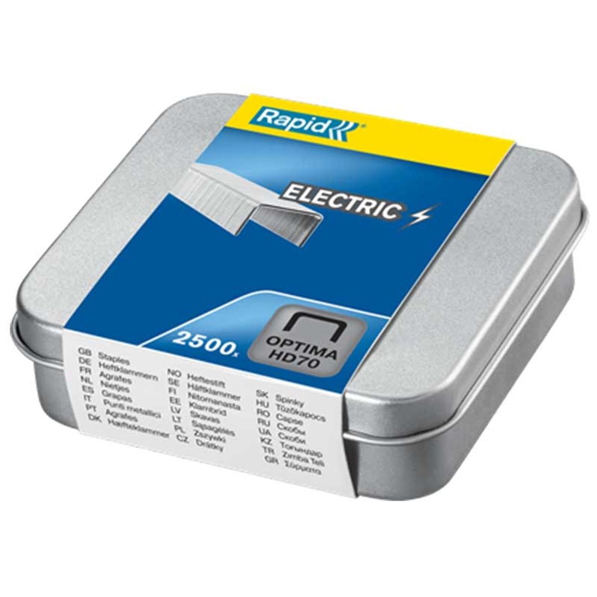 Agrafes 70 HD zinguées pour agrafeuse électrique Optima 70 REXEL