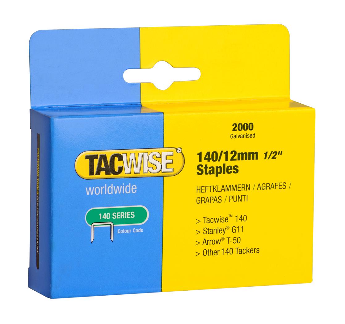 TACWISE Agrafes 140/12 mm, boîte de 2 000 — packshot