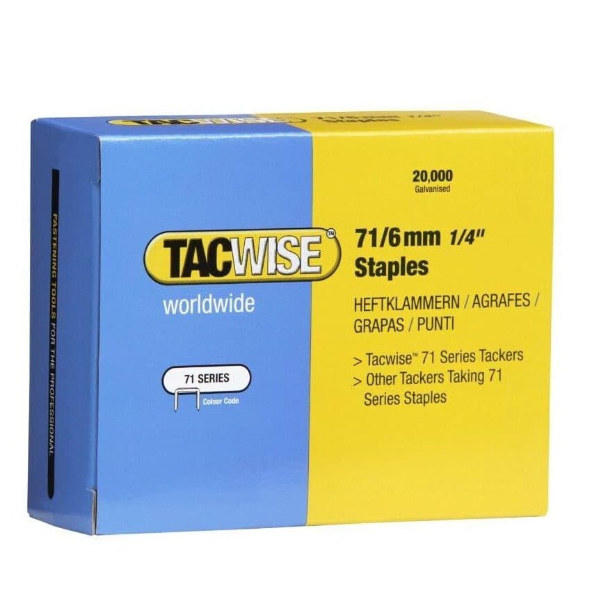 TACWISE Agrafes 71/6 mm, boîte de 20 000 — packshot