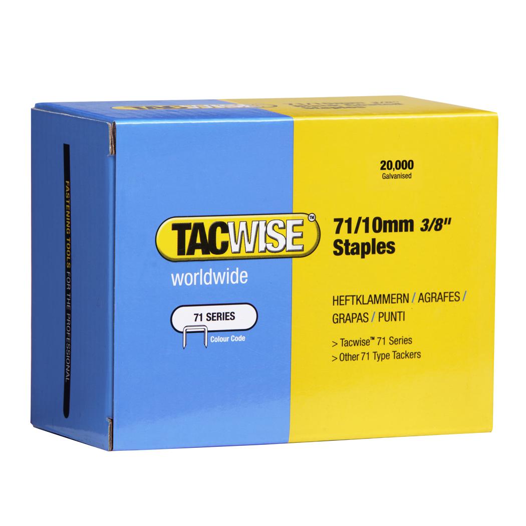 TACWISE Agrafes 71/10 mm, boîte de 20 000 — packshot