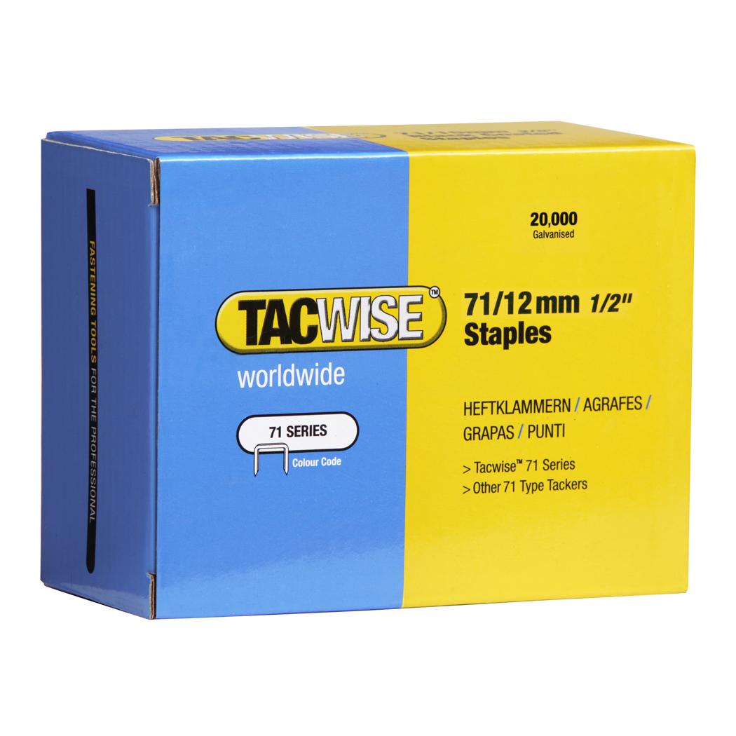 TACWISE Agrafes 71/12 mm, boîte de 20 000 — packshot