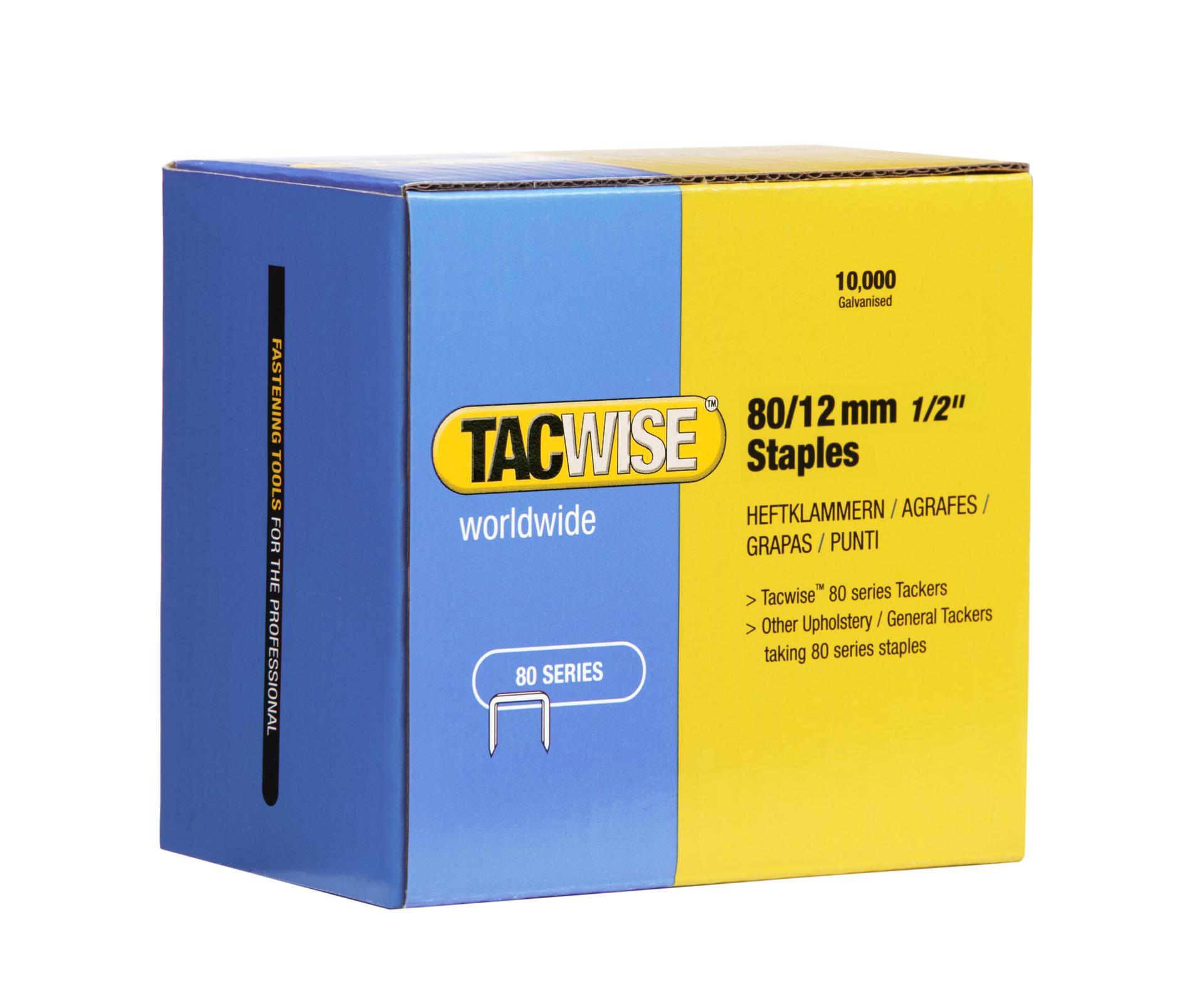 TACWISE Agrafes 80/12 mm, boîte de 10 000 — packshot