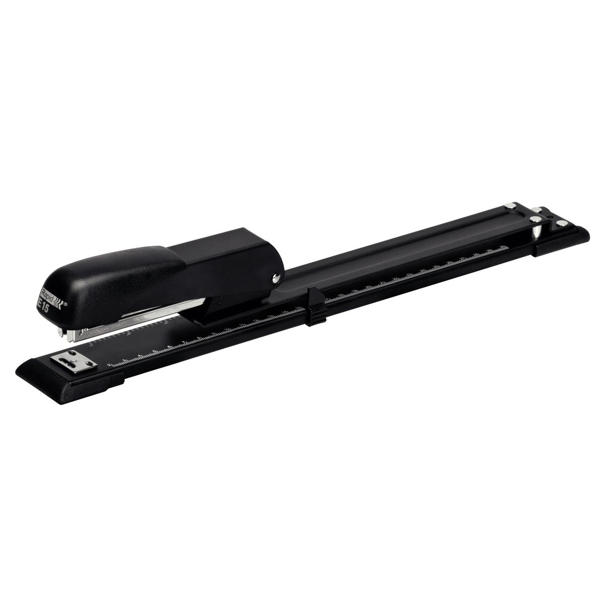 Agrafeuse manuelle long bras Agrafeuse long bras Economy E15/12 noir RAPID — Base