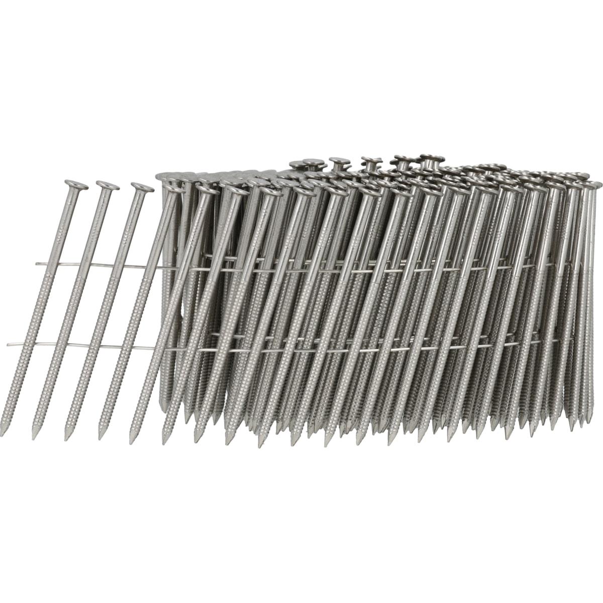 Rouleau de clous SENCO inox 316 2,3 x 45 mm annelés, fils métal clair, de trois quarts