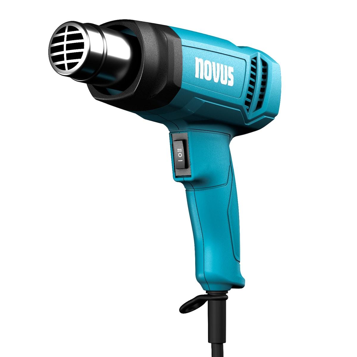 NOVUS pistolet à air chaud H-180 — buse métallique grillagée, interrupteur 3 positions